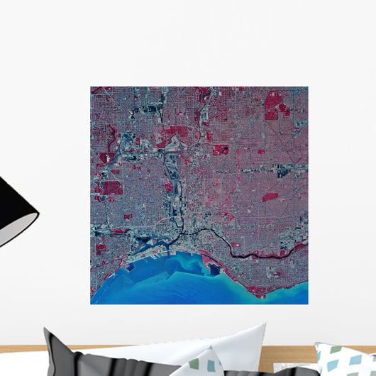 Satellite Milwaukee Wisconsin Wall Decal