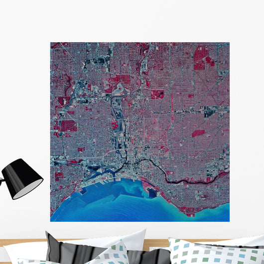 Satellite Milwaukee Wisconsin Wall Decal