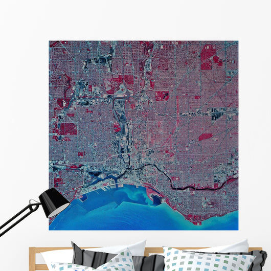 Satellite Milwaukee Wisconsin Wall Decal