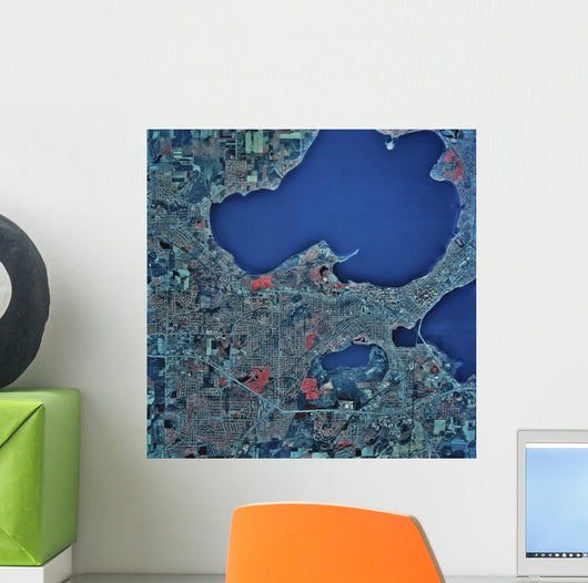Satellite Madison Wisconsin Wall Decal