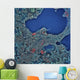 Satellite Madison Wisconsin Wall Decal