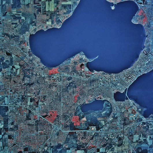 Satellite Madison Wisconsin Wall Decal