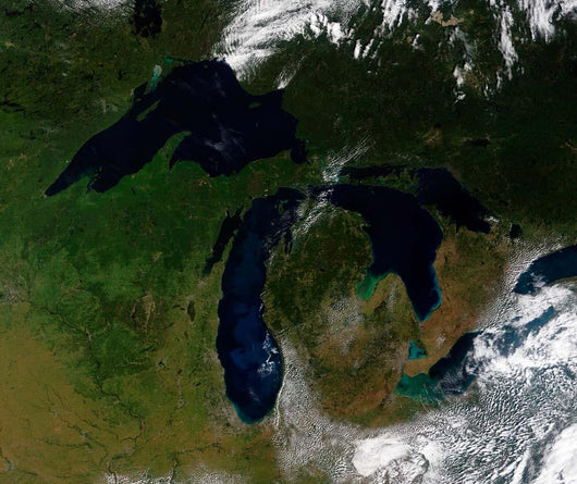 Satellite Great Lakes Wall Decal Design 1