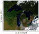 Satellite Great Lakes Wall Decal Design 1