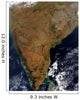 Satellite Southern India Wall Decal Design 1