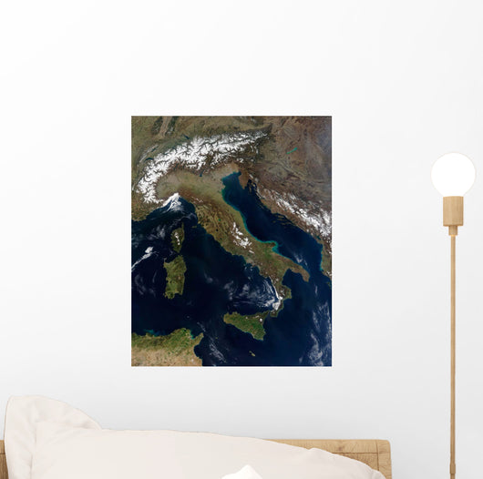 Satellite Italy Wall Decal Design 1