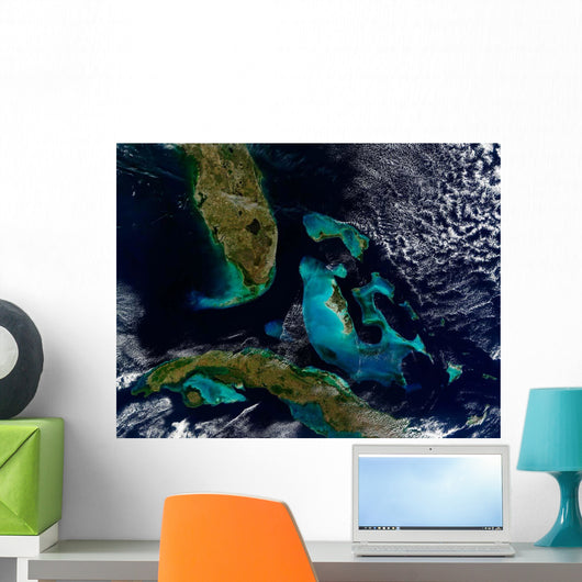 Satellite Bahamas Florida and Wall Decal