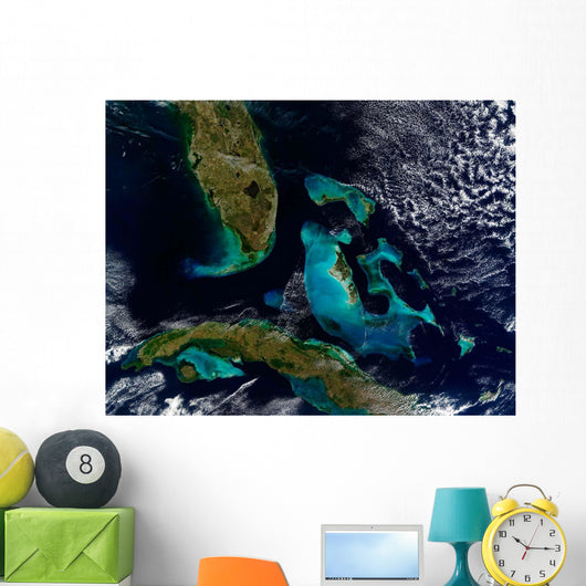 Satellite Bahamas Florida and Wall Decal