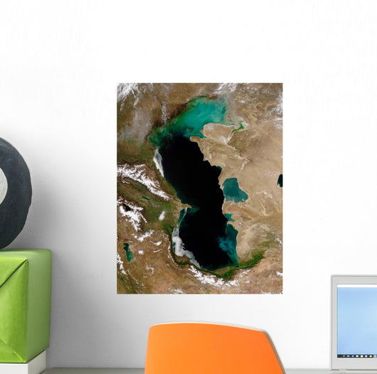 Satellite Caspian Sea Wall Decal