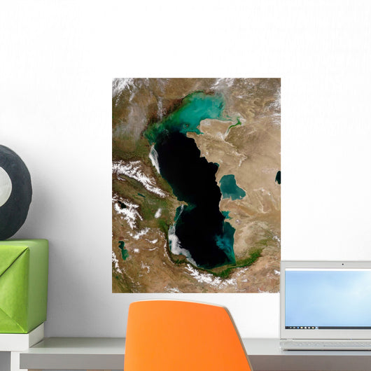 Satellite Caspian Sea Wall Decal