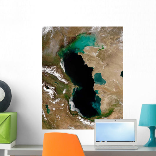 Satellite Caspian Sea Wall Decal