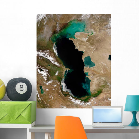 Satellite Caspian Sea Wall Decal