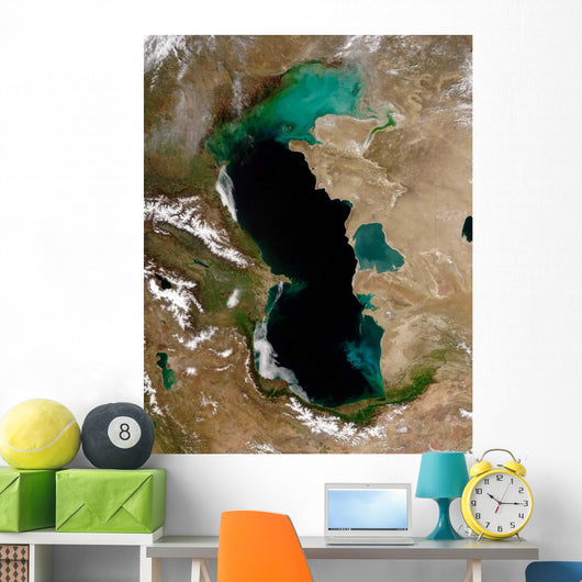 Satellite Caspian Sea Wall Decal