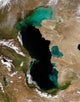 Satellite Caspian Sea Wall Decal
