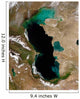 Satellite Caspian Sea Wall Decal