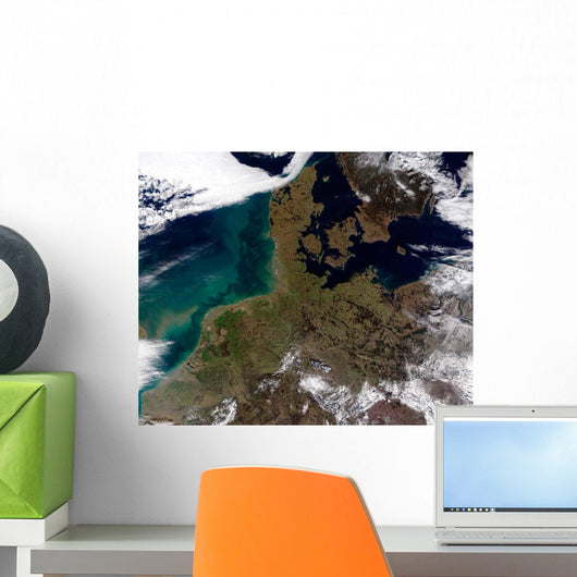 Satellite North Western Europe Wall Decal