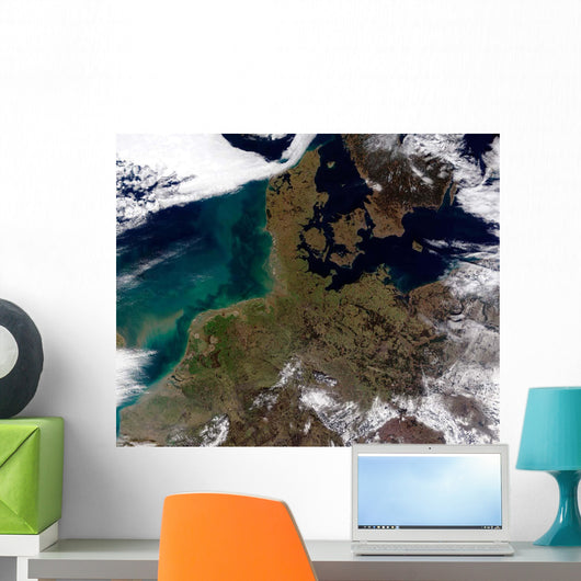 Satellite North Western Europe Wall Decal
