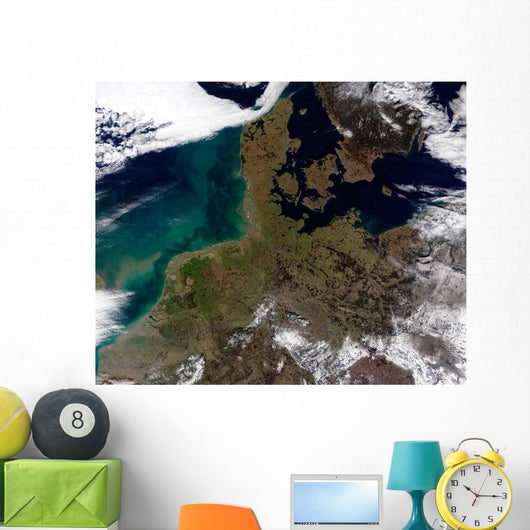 Satellite North Western Europe Wall Decal