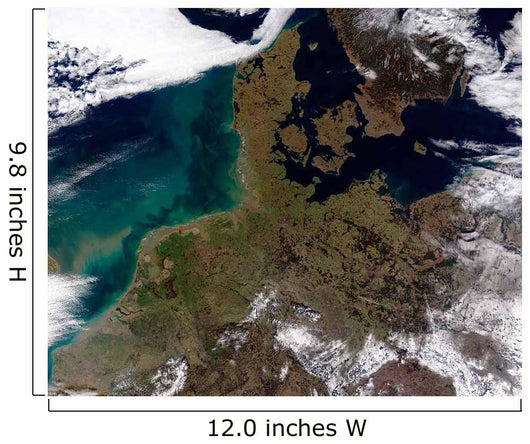 Satellite North Western Europe Wall Decal