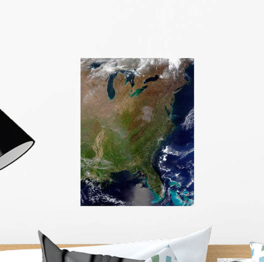 Satellite United States East Wall Decal Design 1