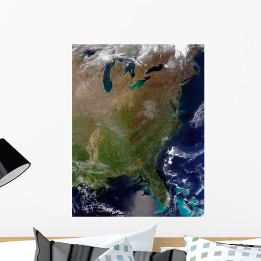 Satellite United States East Wall Decal Design 1