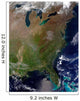 Satellite United States East Wall Decal Design 1