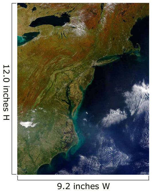 Satellite United States East Wall Decal Design 2