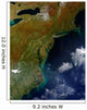 Satellite United States East Wall Decal Design 2