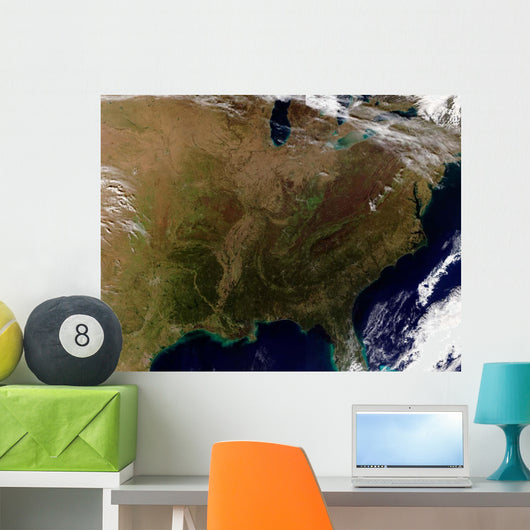 Satellite Eastern United States Wall Decal Design 1