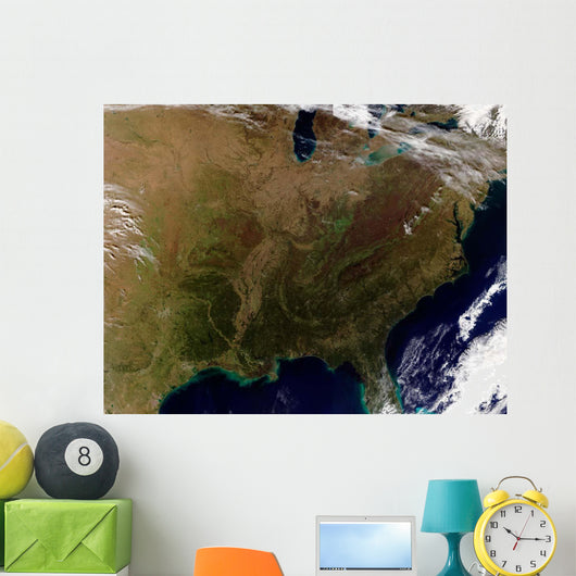 Satellite Eastern United States Wall Decal Design 1