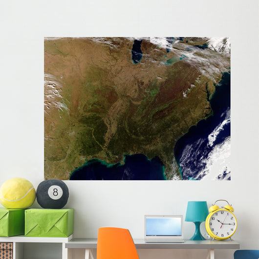 Satellite Eastern United States Wall Decal Design 1