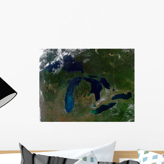Satellite Great Lakes Wall Decal Design 2