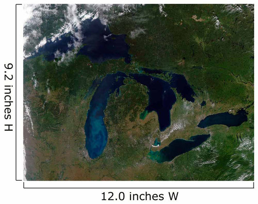 Satellite Great Lakes Wall Decal Design 2