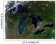 Satellite Great Lakes Wall Decal Design 2