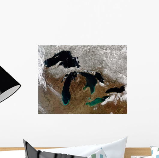 Satellite Great Lakes Wall Decal Design 3