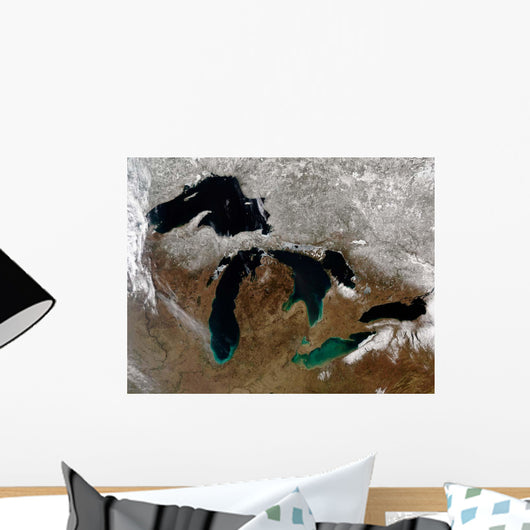 Satellite Great Lakes Wall Decal Design 3