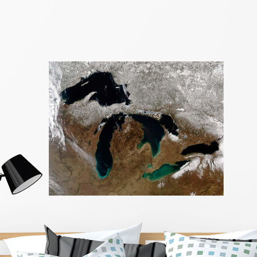 Satellite Great Lakes Wall Decal Design 3