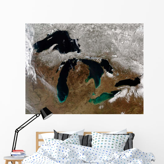 Satellite Great Lakes Wall Decal Design 3