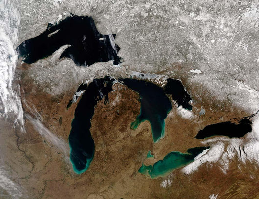 Satellite Great Lakes Wall Decal Design 3