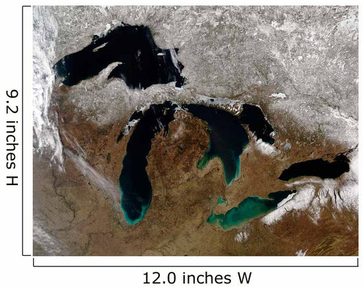 Satellite Great Lakes Wall Decal Design 3