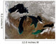 Satellite Great Lakes Wall Decal Design 3