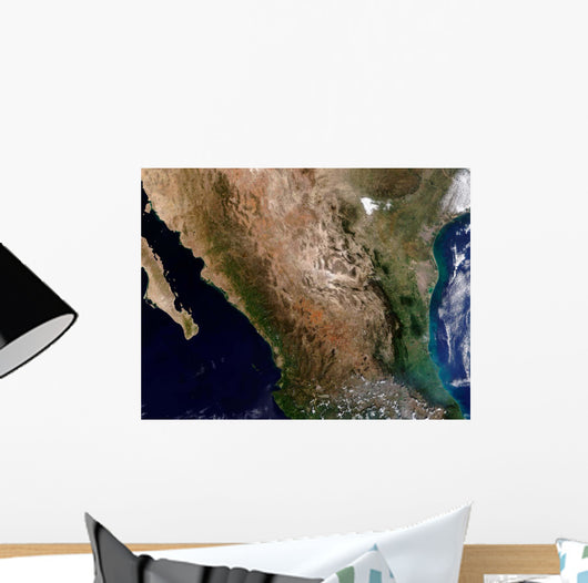 Satellite Northern Mexico Wall Decal