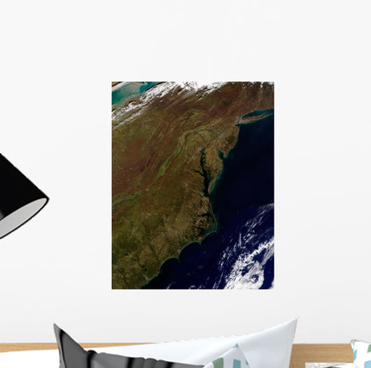 Satellite Mid-Atlantic United States Wall Decal
