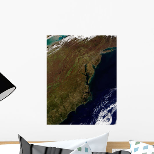 Satellite Mid-Atlantic United States Wall Decal