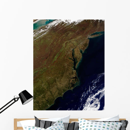 Satellite Mid-Atlantic United States Wall Decal