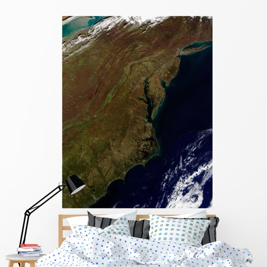 Satellite Mid-Atlantic United States Wall Decal