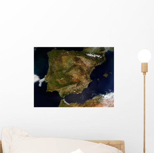 Satellite Spain and Portugal Wall Decal Design 1