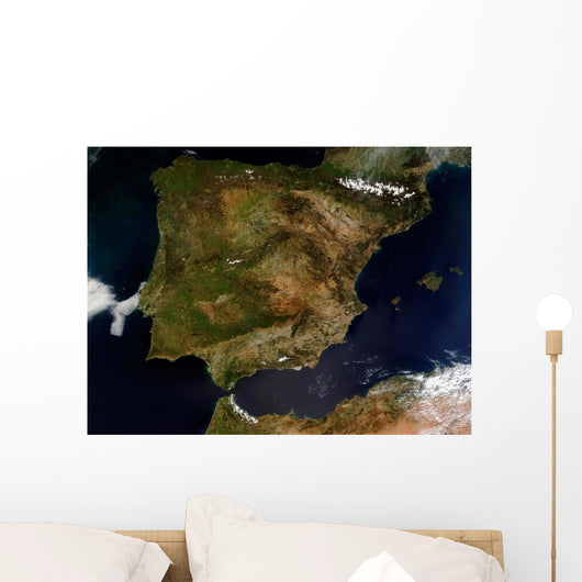 Satellite Spain and Portugal Wall Decal Design 1