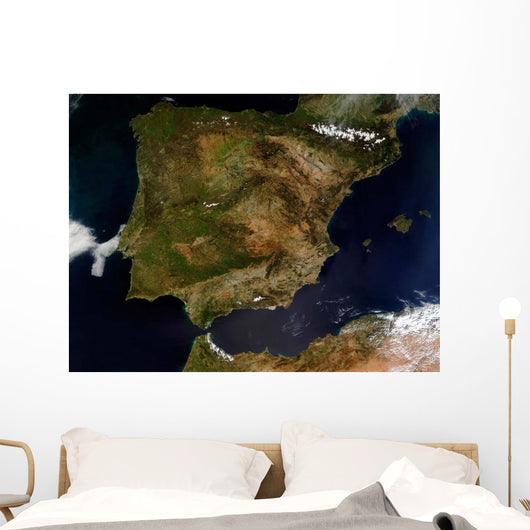 Satellite Spain and Portugal Wall Decal Design 1