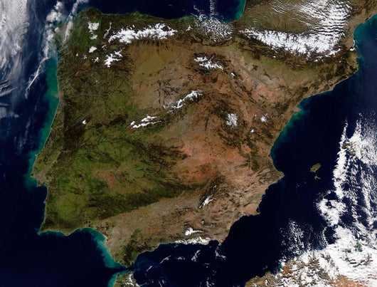 Satellite Spain and Portugal Wall Decal Design 2